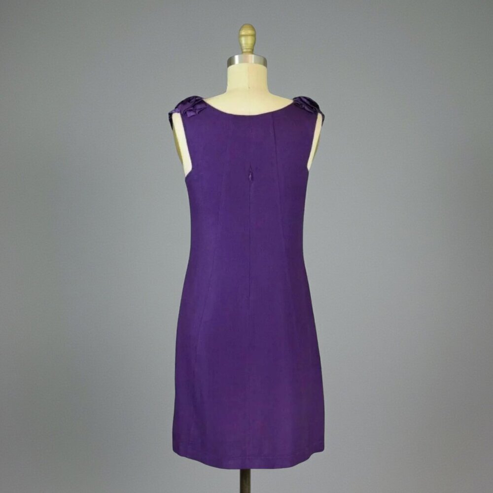 YOANA BARASCHI 'ROSETTES AND RUFFLES' PURPLE DRESS - Picture 5 of 8